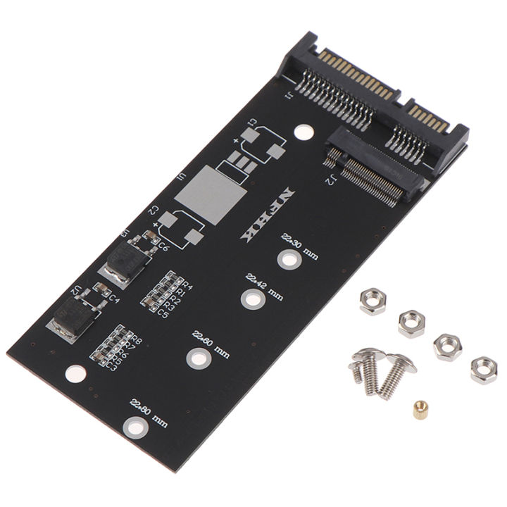 M2 SSD to SATA SSD Adapter NGFF Converter 2.5" NFHK SATA3 Card B Key for M2 SSD  6Gbps Expansion Card, Supports 2230. 2242, 2260, 2280 NGFF SSD