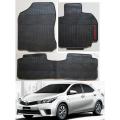 COROLLA 2014-2023 PVC/LATEX/RUBBER CAR FLOOR MAT 3PIC. 