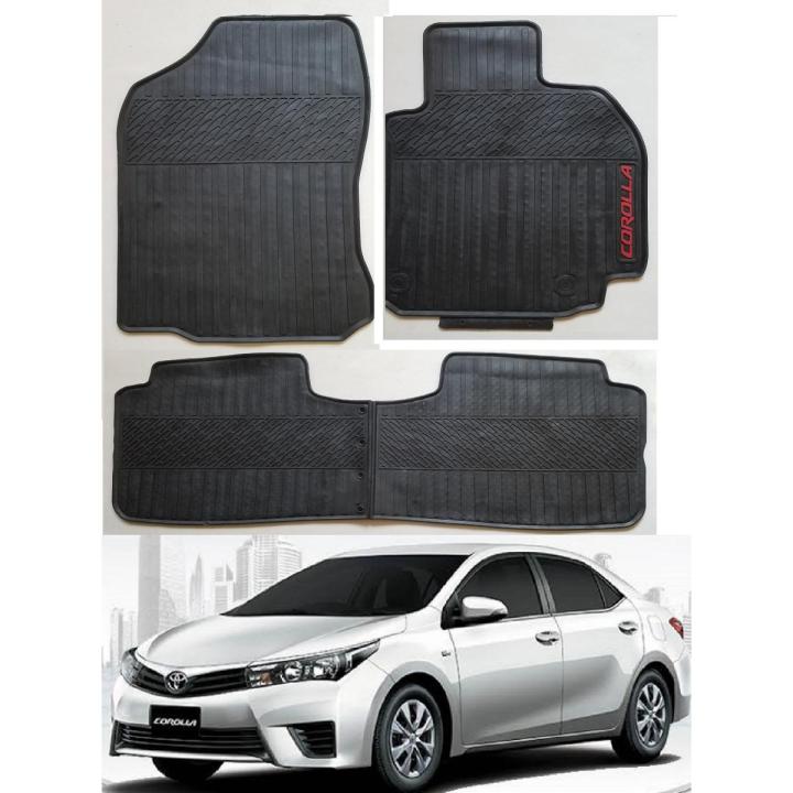 COROLLA 2014-2023 PVC/LATEX/RUBBER CAR FLOOR MAT 3PIC