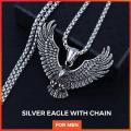 Silver Eagle Locket For Men. 