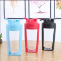 500ml Sport Shaker Bottle with Lid Flip Cover Precise Scale Leak-proof Protein Shakes Water Bottle Outdoor Activities Mixing Cup Small. 