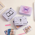 Tinplate Storage Box Cartoon Bear Photocards Small Card Tin Storage Box Cans Coin Earrings Headphones Case Jewelry Collect Boxes. 