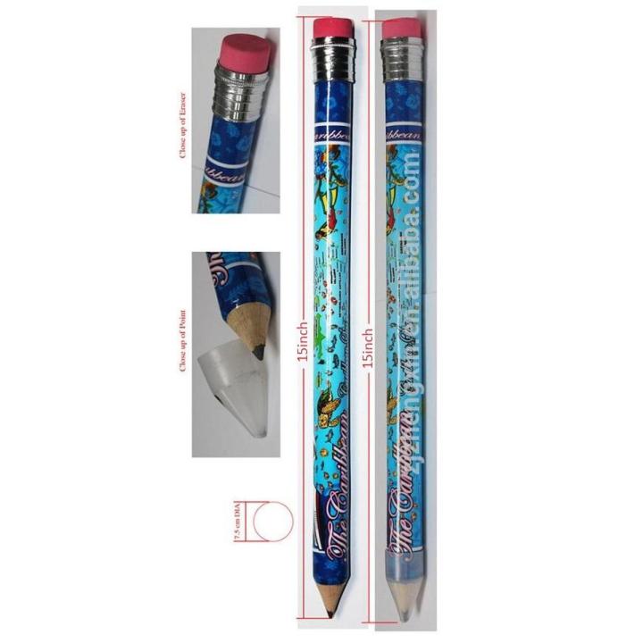 2pcs 15 inch Jumbo Pencil with a sharpener