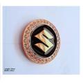 Black SUZUKI Logo Round Diamond Style 1 piece Logo Metal Emblem Metal Body Monogram For Car Motorcycle Decorative Metal Marka Self Adhesive Metal Logo. 