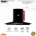 Tokyo TK-04 Premium Black Stainless Steel Auto Clean Kitchen Hood with LED Display, Powerful Ventilation & Multiple Size Options – 2024 Sleek Modern Kitchen Hood (Chimney). 