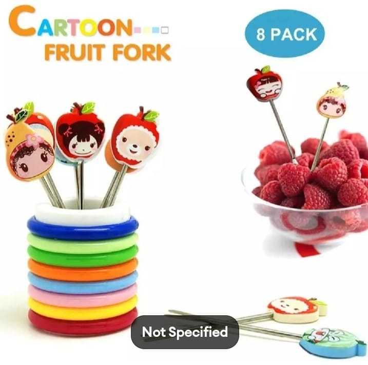 18 Pcs Food Picks For Kids With 3 Ceramic Jars, Set Of 3