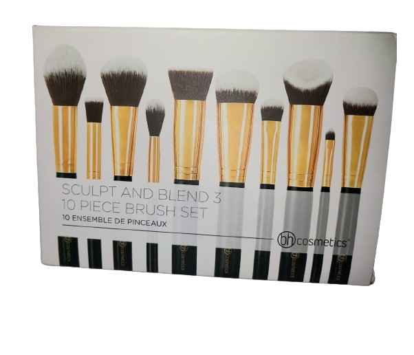10 Piece Makeup Brushes Professional Eye And Face Brushes Set