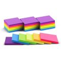 Sticky Notes - Multi Color Custom Size, Fluorescence Paper Sticky Notes (reusable), 100 sheets (size 3in x 3in) , Book-Mark, Memo pad (Green, Orange, Light Pink, Yellow, shocking Pick) , 5 in 1 Colors. 
