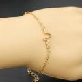 Simple Heartbeat Adjustable Chain Bracelet Ecg Model Chain Charm Bracelets For Women Men Fashion Jewelry. 