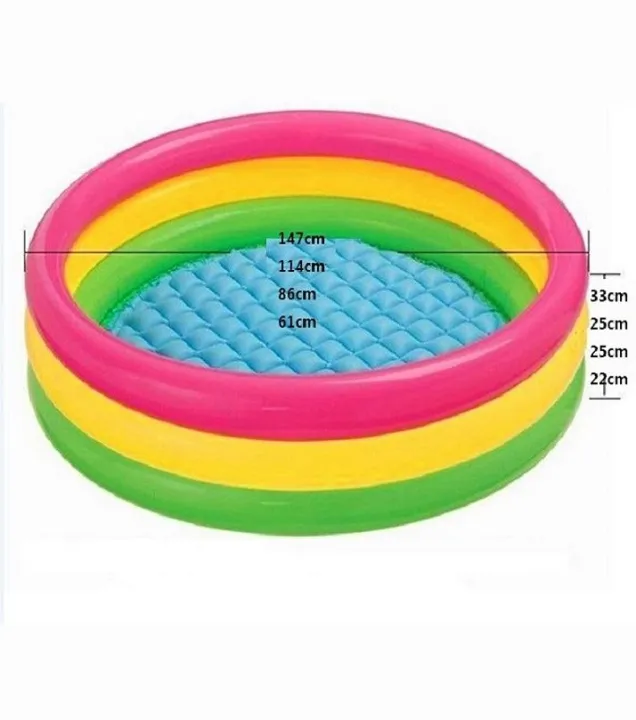 3%20Ring%20Inflatable%20Soft%20Swimming%20Bathtub%20For%20Kids%2086cm%20x%2025cm%20-%20Image%204