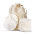 (Pack of 5) Reusable Bamboo Cotton Pads for makeup removal and exfoliation. 