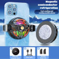 GT31 Magnetic + Back Clip (2 in 1) Phone Cooler Mobile Phone Cooling Fan Semiconductor Phone Radiator Fan - Heat Sink Game Cooler System Mobile Cooling Fan Gaming Case Cold Wind Handle Cool Semiconductor Fan For PUBG Phone Cooler , FREEFIRE. 