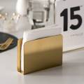 2 PcsMetal Holder for Napkins, Metal Napkin Holder. Unique Original Napkin Holder. Standing Napkin Holder, Tissue Holder Classic Mouse Napkin Holder / Desk File Organizer, Paper Napkin Holder for Table With Gold Colour, Customized by Dhudhi Mart. 