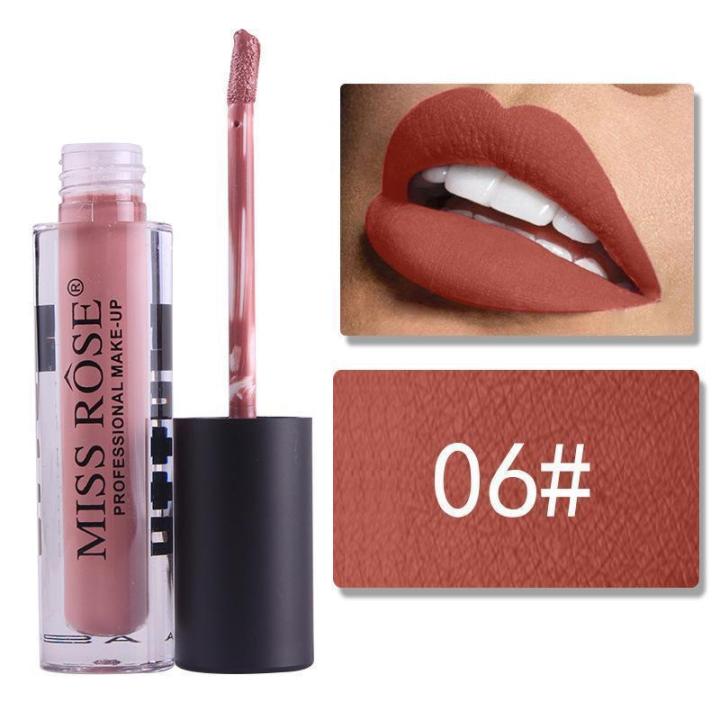 MISSrose LIQUID MATTE LIP GLOSS-WATER PROOF-MULTICOLOR