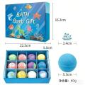 12 Pcs Luxury Aromatherapy Bath Bomb Gift Set for Kids & Moms | Handmade Fizzy Bubble Balls with Essential Oils & Surprise Animal Toys. 