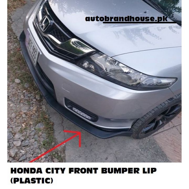 Bumper Splitter Bumper Lip For Honda City  (Plastic) - 3PCS BLACK