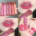 Jelly Pink Peony Flower Lip Gloss Mirror Water Gloss Lip Glaze Moisturizing Lipstick Crystal Shiny Lip Tint Korean Makeup Beauty. 