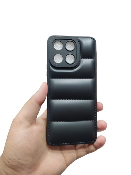 Honor X6A ( X6a ) Back Cover Soft Puffer Case Down Jacket Camera Protection Phone Case