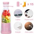 Portable and Electric Blender Bottle Juicer for Shakes and Smoothies, Mini Juicer Wireless Bottle for Traveling (Multicolour) USB Chargeable Juicer Blender 4 Blades 350ml - Portable Juicer Cup & Smoothie Maker. 