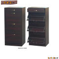 Glow Decor Elegant Multi-Compartment Shoe Storage Organizer with Flap Design - Compact, High-Quality, Space-Saving Entryway Shoe Rack. 
