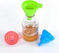 Kitchen Silicone Collapsible Funnel Set of 1,2,5,10 Large,Flexible-Foldable-Cooking-Food-Grade Funnels for Filling Small or Mini Bottles,Perfume,Filling Capsules,Fry Oil Filter,Essential Oil,Spice. 