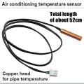 Air conditioning temperature sensor 5K 10K 15K 20K 25k 50K Air Conditioner Tube Sensor rubber head copper head. 