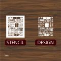 Kitchen Stencil for Wall Painting Scrapbooking Coloring Embossing Album Decorative Paper Card Template ID 560. 