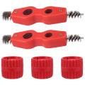 Pipe Reamer Deburring Tool,5Pcs Copper Pipe Cleaner and Reamer Set,Pipe Deburring Brush,Tubing Chamfer Tool. 