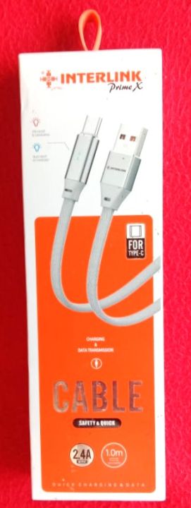Interlink Prime X Cable Braided ( Type C Charging & Data Transmission Braided Cable)