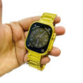Ultra 8 Smart Watch Apple_Logo Golden Edition | 2.12'' Display | Bluetooth Calling | Dual Straps | Fitness Tracking Features | Gold Box. 