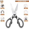 Kitchen Scissors, Multi-Function Stainless Steel Kitchen Scissors, Vegetable Slicer Scissors with Cover Kitchen Tool By Muhandisaan Trading. 