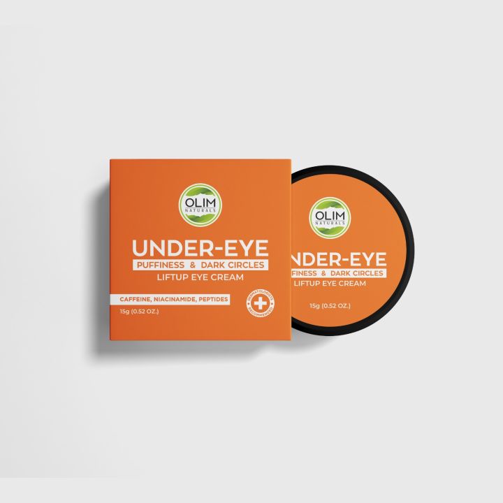 Olim Naturals - Under Eye Cream Lightens Dark Circles Reduce Puffiness Beeswax, Salicylic Acid, Caffeine, Vitamin C