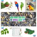 3.5KG Special Treat, Seed Mix Feed with moringa leaves For Large Parrots African Grey Parrot, Macaw, cockatoo Alexandrian parakeet, RAW, Pahari Totta and Other, Parrot Treat & Parrot Blend. 
