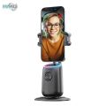 [RMG] 360° Rotation Face Tracking Tripod with Remote: Foldable Auto Face Tracking Phone Holder for Video Vlog Live Stream, Gesture Control, No App Required. 