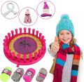 Girls Creator Knitted Scarf Maker Crochet Toy Set for Girls – Multi Color. 