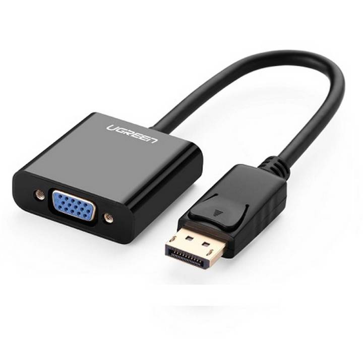 DisplayPort to VGA Adapter 1080P Converter, Display Port DP to VGA Adapter Male to Female Connector Compatible with Computer, Desktop, Laptop, PC, Monitor, Projector, HDTV - Black