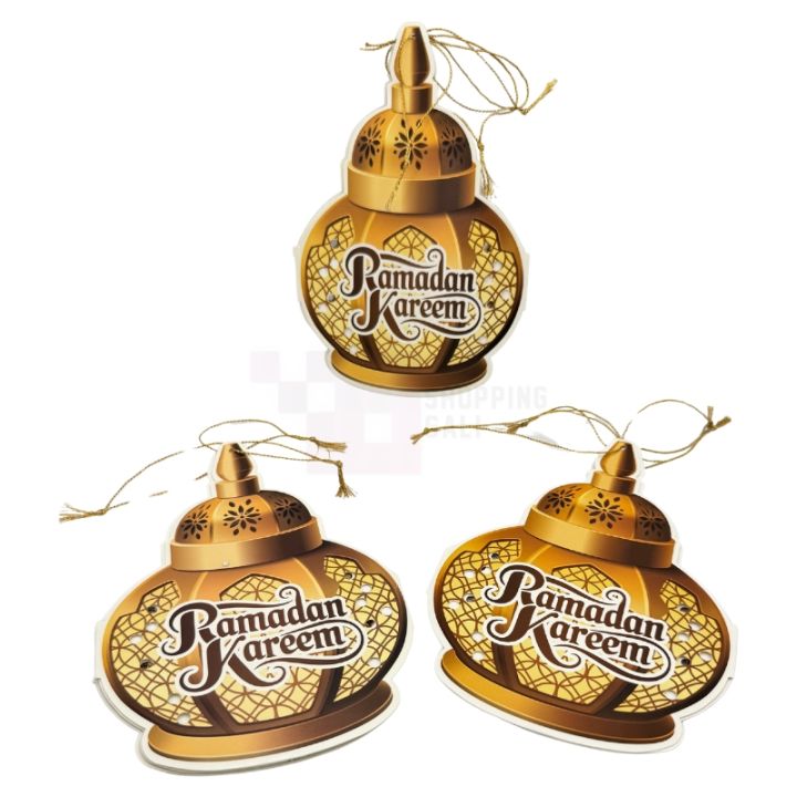 RAMADAN MUBARAK 3D HANGING BANNER FOR DECORATION