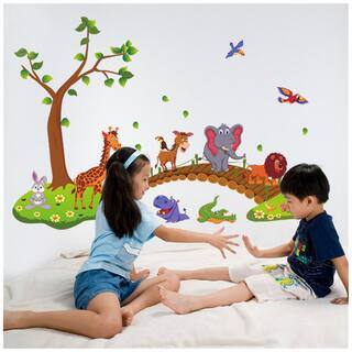 Wall%20Sticker%20For%20Kids%20Room%20Jangle%20Animal%20Wall%20Decals%20For%20Kid%20School%20PVC%20Cartoon%20Animals%20Wall%20Paper%20Removeable%20Wall%20%20Decor%20-%20Image%203