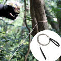 Portable Stainless Steel Wire Saw with Finger Handle Outdoor Camping Hiking Pocket Manual Cutting Chain Saws Survive Tool. 