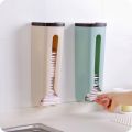 Garbage Bag Storage Box Organizer Holder Wall Hanging Plastic Storing Rack With Cover. 