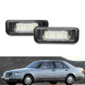 2Pcs License Plate Light for Mercedes Benz W220 S Class 1999-2005. 