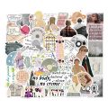 50PCS Taylor Swift Music Album Folklore and Evermore Graffiti Stickers Waterproof Stickers For Computer Suitcase Decoration.