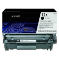 HP 12A Black LaserJet Toner Cartridge. 