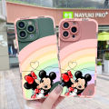 YIWESAN For Huawei Mate 20 Case With Cartoon Fashion Rainbow Mickey New Design Phone Case Shockproof Square Edge Pattern Silicone Casing Full Cover Angel Eye Camera Protection Cases Softcase. 
