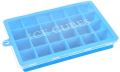 ZF Easy Push Pop out Square Silicon Ice Cubes Tray 15 Cubes WITH LID. 