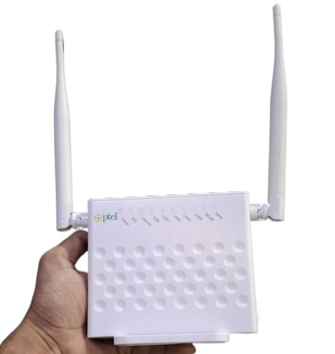 PTCL Router ZTE VDSL with High Range Antennas 2 USED WITHOUT BOX