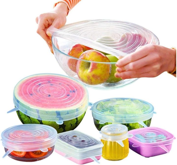 6Pcs%20Kitchen%20Reusable%20Silicone%20Stretch%20Seal%20Lid%20Preservation%20Vacuum%20Food%20Storage%20Bowl%20Cover6Pcs%20Kitchen%20Reusable%20Silicone%20Stretch%20Seal%20Lid%20Preservation%20Vacuum%20Food%20Storage%20Bowl%20Cover%20-%20Image%202