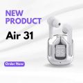 Air 31 Airpods_ with Super Sound & High Quality Touch Sensors True Stereo Headphones with Built in Mic 10m Transmission Bluetooth Wireless Earbuds , Charging Case Sport Headset for all Bluetooth Smart devices. 