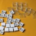 10 Sets Transparent Keycaps Gray Buttons Double-layer Keycaps Removable Industrial Keycaps Sticker Keycap Keyboard Switch. 