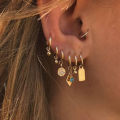 Small Gold Hoop Earrings for Women Evil Eye Huggie Earring Star Earrings Gift For Women Black Hoops Earrings Jewelry. 